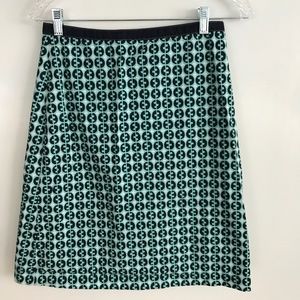Boden Pencil Geometric Design Skirt